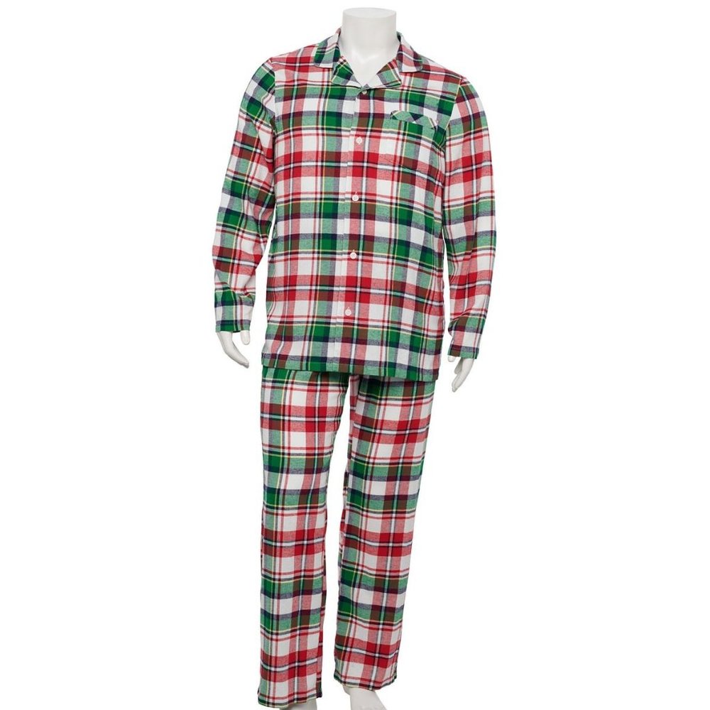 Big & Tall Jammies For Your Families Kitsch Plaid Pajama Set, Men's, Size 4XB
